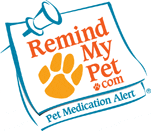 A reminder to pet medication alert